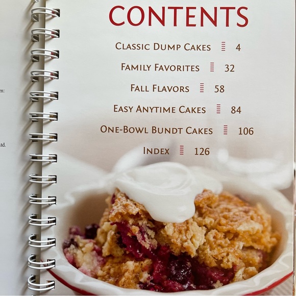 Dump Cakes & One Bowl Baking - Favorite Brand Name Recipes - Spiral Bound - Picture 2 of 5